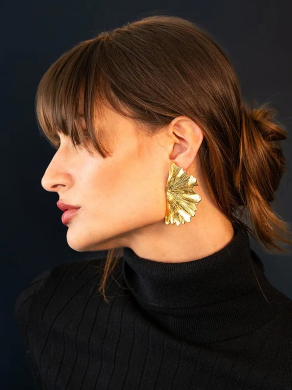 Christina Caruso Ginkgo Leaf Earring